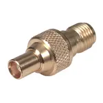 Conn MMCX-SMA Adapter 0Hz to 6GHz 50Ohm ST F/F Gold Over Nickel Single