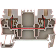 Weidmuller-1775480000 Steckverbinder, Klemmenblöcke Conn Feed-Through Terminal Block F 2 POS Tension Clamp 17.5A