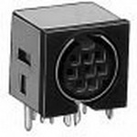 Switchcraft-SMD6FRA121 Steckverbinder, rund Conn Mini DIN F 7 POS Solder RA Thru-Hole 7 Terminal 1 Port