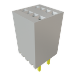 Conn Socket Strip SKT 8 POS 1.27mm Solder ST Thru-Hole Bulk