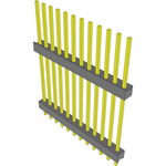 Conn Board Stacker HDR 12 POS 2.54mm Solder ST Top Entry Thru-Hole Bulk