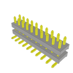 Conn Socket Strip SKT 20 POS 2mm Solder ST Top Entry SMD Tube