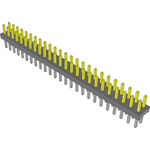 Conn Unshrouded Header HDR 50 POS 2mm Solder ST Top Entry Thru-Hole Bulk