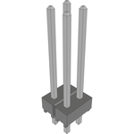 Conn Unshrouded Header HDR 4 POS 2.54mm Solder ST Top Entry Thru-Hole Bulk