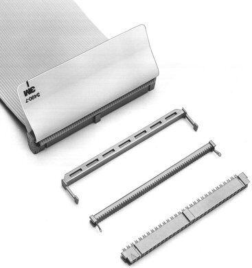 3M-3448-3040 Steckverbinderzubehör Connector Accessories Strain Relief Straight Polybutylene Terephthalate Gray