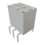 Conn Socket Strip SKT 6 POS 2.54mm Solder ST Top Entry Thru-Hole TIGER CLAW™ Layer