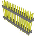 Conn Board Stacker HDR 32 POS 2.54mm Solder ST Top Entry Thru-Hole Bulk