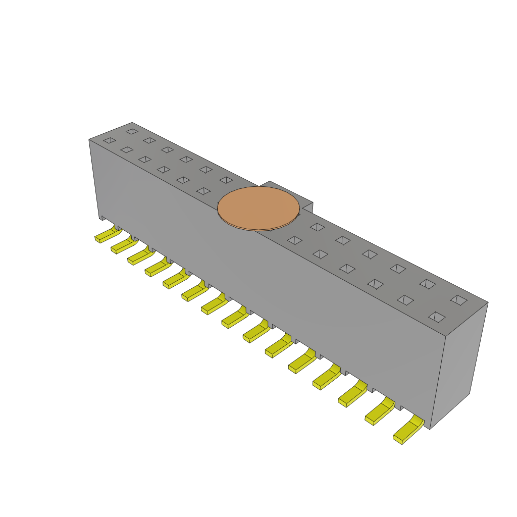 Samtec-SSW-115-22-F-D-VS-N-K-TR Piastre connettori e prese PCB Conn Socket Strip SKT 30 POS 2.54mm Solder ST Top Entry SMD T/R