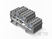 TE Connectivity-2271580-1 Steckverbinder, Klemmenblöcke Conn Terminal Block F 4 POS 6.15mm Spring Clamp DIN Rail 30A/Contact