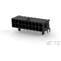 TE Connectivity-4-794619-8 Connector Headers and PCB Receptacles Conn Shrouded Header (4 Sides) HDR 18Power POS 3mm Solder RA Side Entry Thru-Hole Tray