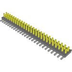 Conn Unshrouded Header HDR 52 POS 1.27mm Solder ST Top Entry SMD Tube