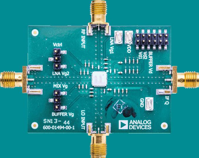 Analog Devices-EV1HMC8108LC5 RF/Drahtlos-Entwicklungsplatinen und Kits HMC8108LC5 Up-Down Converter and Mixer Evaluation Board