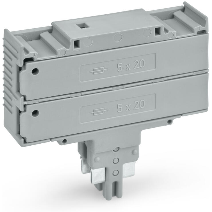 WAGO-2003-911 Sicherungszubehör Double fuse plug, for 5 x 20 mm miniature metric fuse, 10.4 mm wide