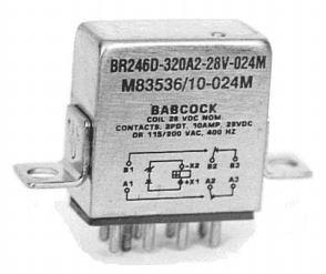 Microchip Technology-BR246D-320B3-28V-026M Power Relays Power Relay 28VDC 10A DPDT(43.63mm 13.33mm 25.65mm) Chassis
