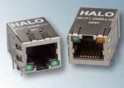 HALO Electronics-HFJ11-E2450E-L12RL 电话及电信连接器 Conn RJ-45 F 8 POS 1.27mm Solder RA Thru-Hole 12 Terminal 1 Port FastJack™