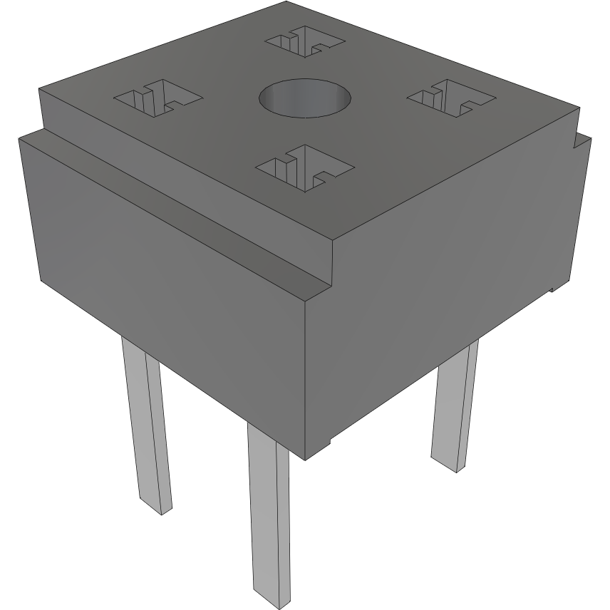 Samtec-CLT-102-03-L-D Steckverbinderleisten und Leiterplattenbuchsen Conn Socket Strip SKT 4 POS 2mm Solder ST Top Entry Thru-Hole TIGER CLAW™ Layer