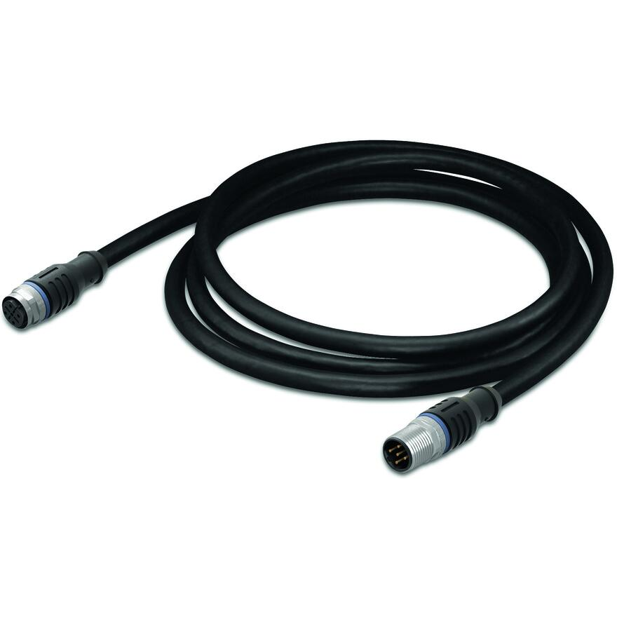 WAGO-756-5401/050-100 Assemblaggio cavo Altro Sensor/actuator cable, M12 socket-M12 plug, 5 Pole, 10 m