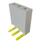Conn Socket Strip SKT 3 POS 2.54mm Solder RA Side Entry Thru-Hole Layer