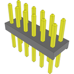Conn Unshrouded Header HDR 12 POS 2mm Solder ST Thru-Hole Bulk
