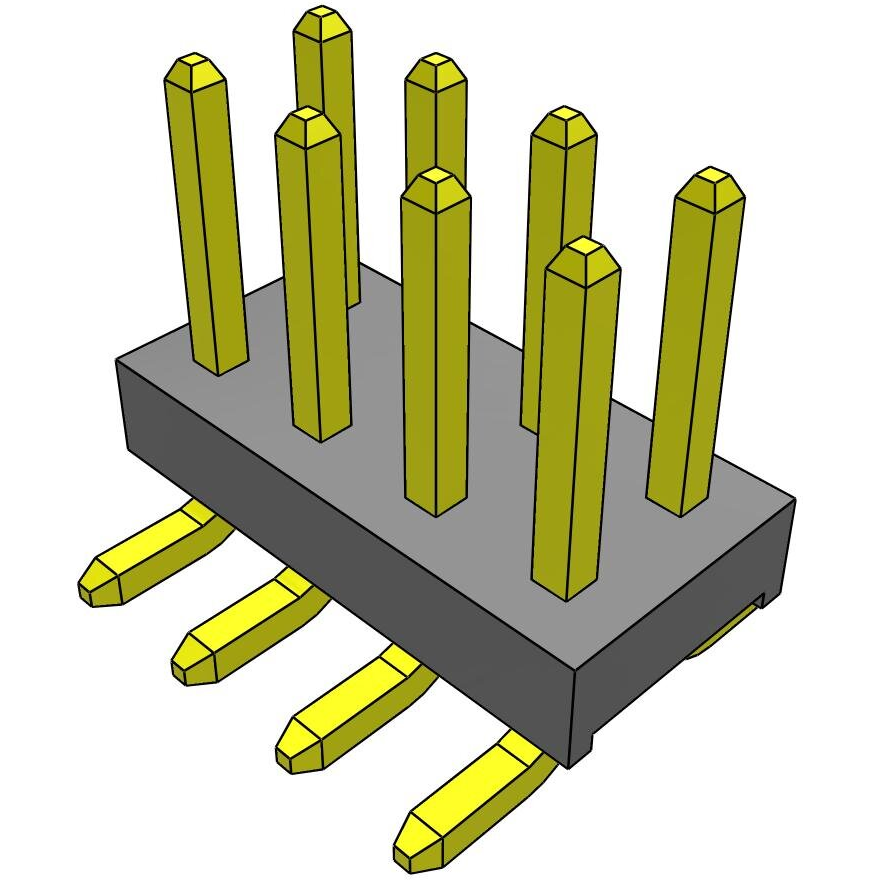 Samtec-TMM-104-06-G-D-SM-M Connector Headers and PCB Receptacles Conn Unshrouded Header HDR 8 POS 2mm Solder ST Top Entry SMD Bulk