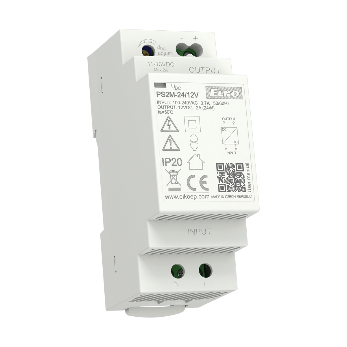 ELKO EP North America-PS2M-24/12V AC-DC-Spannungsversorgung AC/DC Power Supply Single-OUT 12V 2A 24W