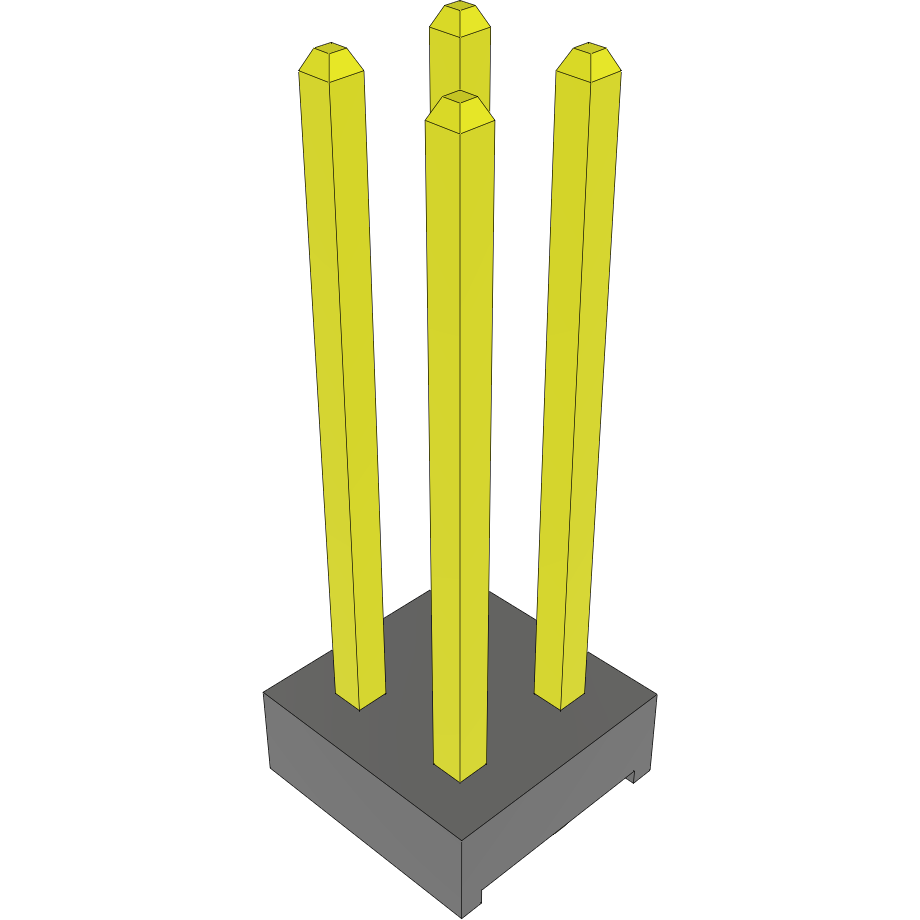 Samtec-MTMM-102-08-L-D-370 Cabezales del conector y receptáculos PCB Conn Unshrouded Header HDR 4 POS 2mm Solder ST Top Entry Thru-Hole Bulk