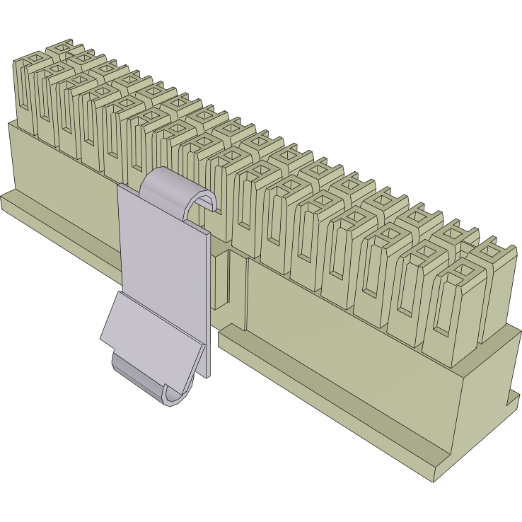 Samtec-IPD1-16-D-K-M Custodia filo connettore dedicato Conn Housing RCP 32 POS 2.54mm Crimp ST Cable Mount White Tube