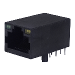 Bel Fuse-P01-0007-01 Steckverbinder, Telefon und Telekommunikation Conn RJ-45 RCP 8 POS 1.27mm Solder RA Thru-Hole 12 Terminal 1 Port