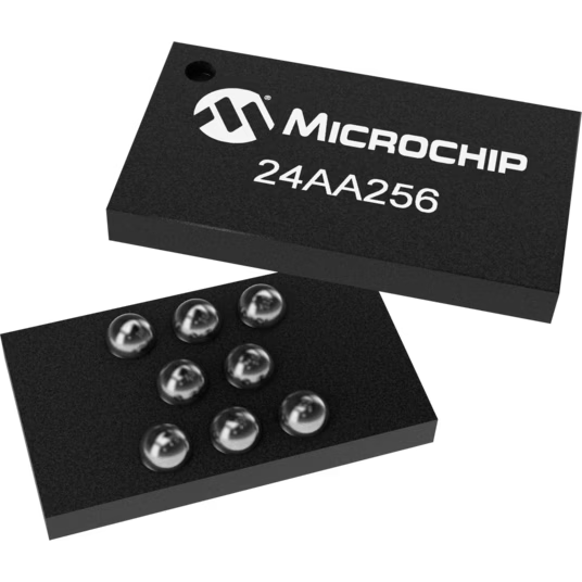 Microchip Technology-24AA256T-I/CS16K EEPROM EEPROM Serial-I2C 256K-bit 32K x 8 1.8V/2.5V/3.3V/5V 8-Pin WLCSP T/R Automotive AEC-Q100