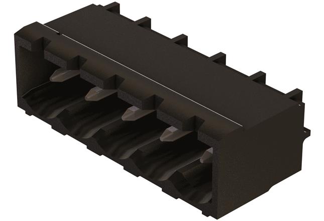 HARTING-14120217002000 连接器插头及 PCB 插座 Conn Shrouded Header (4 Sides) HDR 2 POS 5.08mm Solder RA Side Entry Thru-Hole har-flexicon® Bulk