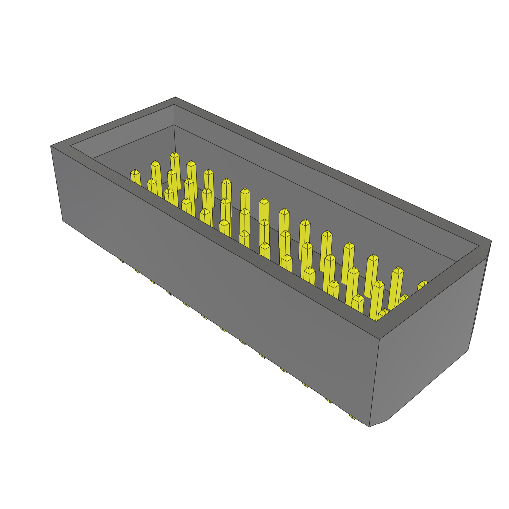 Samtec-TMMS-113-01-S-Q-FS Connector Headers and PCB Receptacles Conn Shrouded Header (4 Sides) HDR 52 POS 2mm Solder ST Thru-Hole Tube