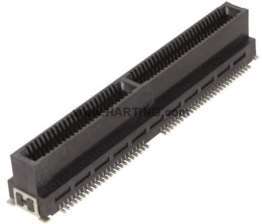 HARTING-15041002601000 Steckverbinder, Kartenrand Conn Card Edge F 100 POS 0.8mm Solder ST SMD Reel