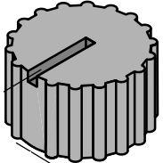 NKK Switches-AT3008C Accesorios del interruptor Switch Access Round Knob Rotary Switch