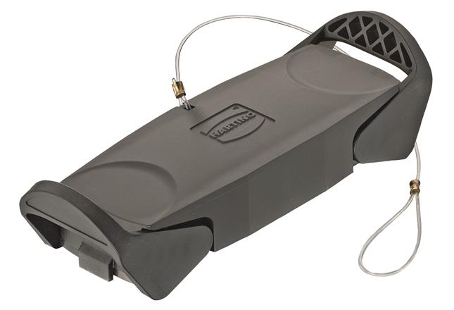 HARTING-19410245407 Steckverbinderzubehör Connector Accessories Protection Cover Straight Polyamide Black Han-Eco®