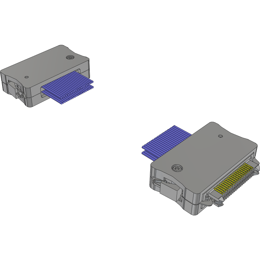 Samtec-ERCD-020-29.53-TEU-TED-1-B Kabelbaugruppen Koaxial Cable Assembly Coaxial 0.75m 34AWG Board to Board to Board to Board M-M EDGE RATE® Bag