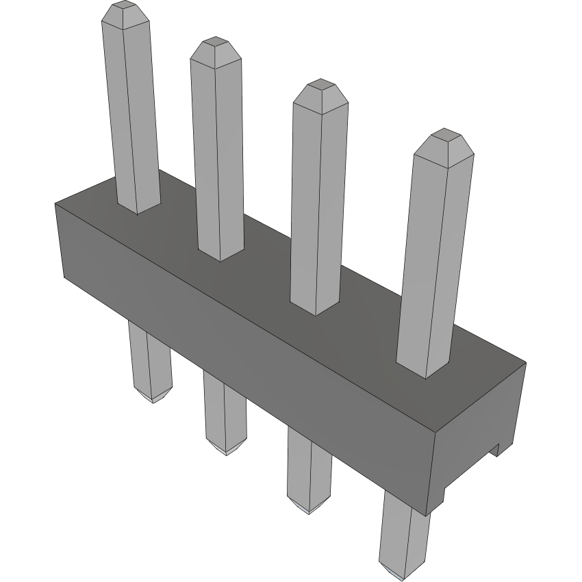 Samtec-MTMM-104-03-T-S-135 Connector Headers and PCB Receptacles Conn Unshrouded Header HDR 4 POS 2mm Solder ST Top Entry Thru-Hole Bulk