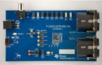 Texas Instruments-PCM5242RHBEVM Datenkonvertierung, Entwicklungsplatinen und -kits PCM5242RHB DAC Evaluation Board 384KSPS PurePath Studio IDE