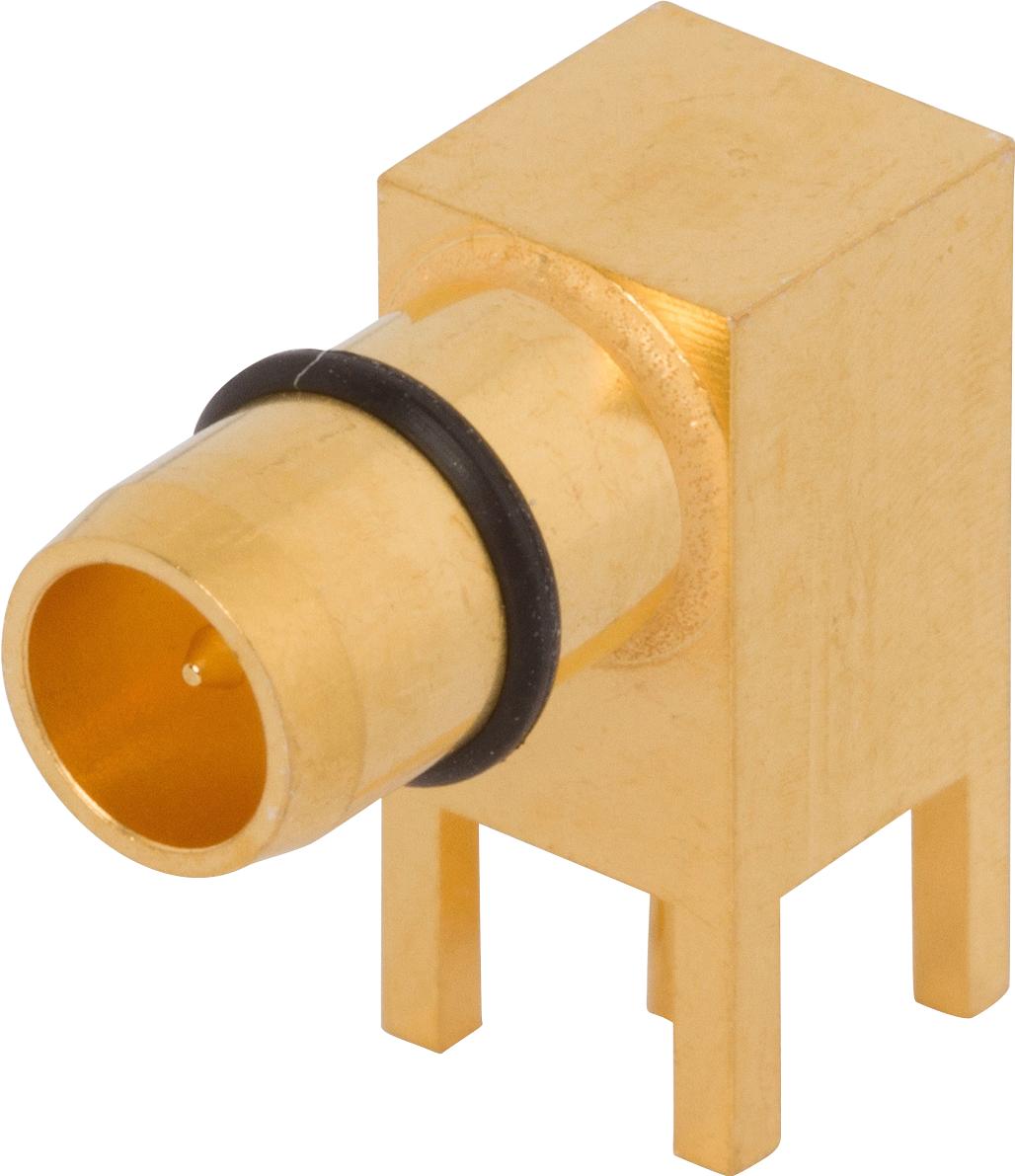 Amphenol SV Microwave-1789-6001 RF-Steckverbinder Conn BMA 0Hz to 22GHz 50Ohm Solder RA Thru-Hole M Gold Over Nickel Tray