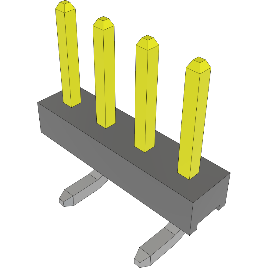 Samtec-TMM-104-06-S-S-SM Steckverbinderleisten und Leiterplattenbuchsen Conn Unshrouded Header HDR 4 POS 2mm Solder ST Top Entry SMD Tube