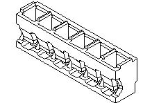 Molex-51015-1500 分立接线罩连接器 Conn Housing RCP 15 POS 2mm Crimp ST Cable Mount Bag