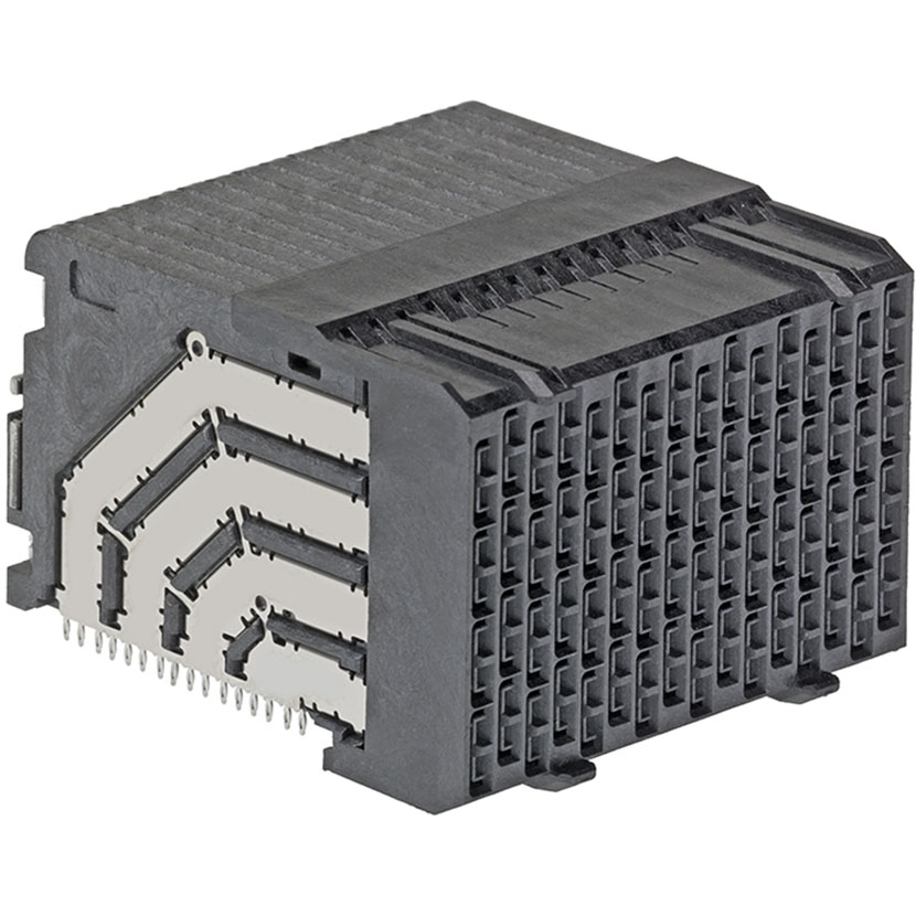 Molex-1713201026 Steckverbinder, Mutterplatine Conn Backplane RCP 128 POS 1.9mm Press Fit RA Thru-Hole Tray