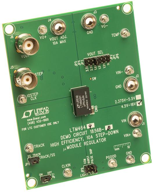 Analog Devices-DC1856A-A 电源管理开发电路板和套件 LTM4648EY Demo Board, 3.3V 10A Step-Down uModule Regulator