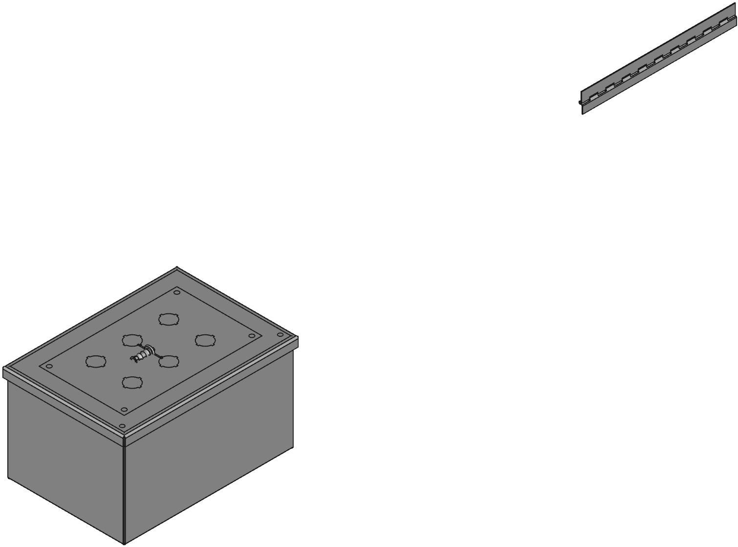 Hammond Manufacturing-1489MP6 箱、罩及架 Pushbutton Enclosures, Designed To Accept Standard Heavy Duty Oil Tight Pushbuttons