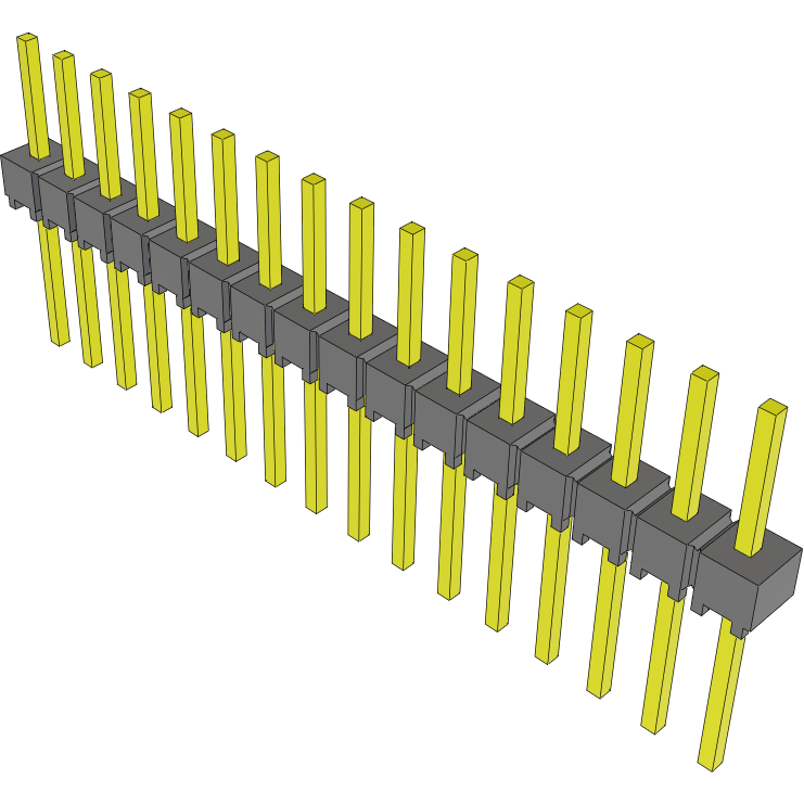 Samtec-MTSW-116-22-G-S-228 Steckverbinderleisten und Leiterplattenbuchsen Conn Unshrouded Header HDR 16 POS 2.54mm Solder ST Top Entry Thru-Hole Bulk