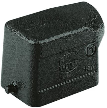 HARTING Technology Group-19370061540 Backshells Hood 90° 6B Shell Size Powder Die Cast Aluminum Single Lock Han®