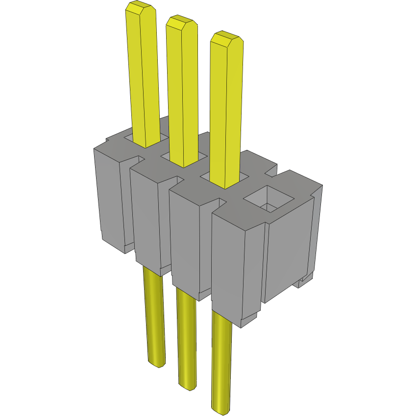 Samtec-MTMS-104-51-T-S-125-001 Connector Headers and PCB Receptacles Conn Unshrouded Header HDR 4 POS 1.27mm Solder ST Top Entry Thru-Hole Bulk
