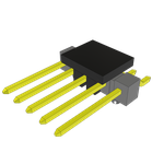 Conn Unshrouded Header HDR 5 POS 2.54mm Solder RA Side Entry SMD Tube