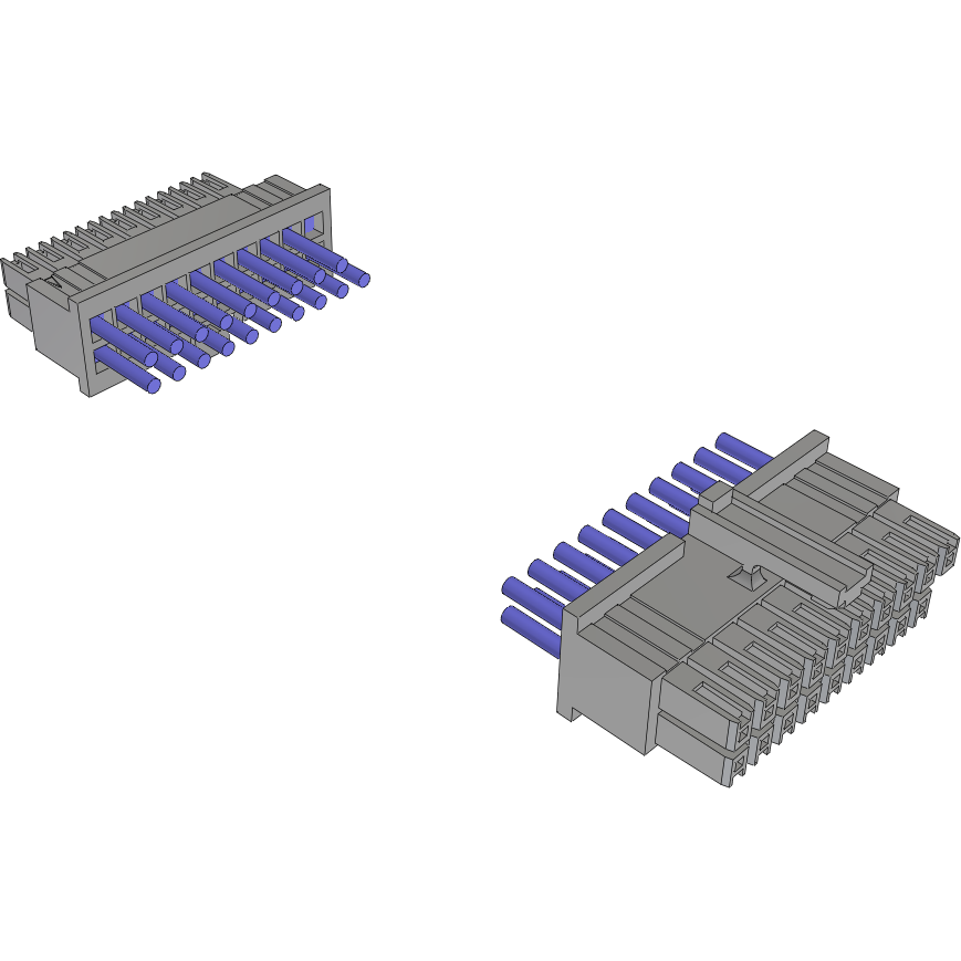 Samtec-MMSD-10-24-S-07.00-D-P-LDX Cable Assembly AC Power Cable Assembly 0.177m Power to Power 20 to 20 POS SKT-SKT Crimp-Crimp 24AWG