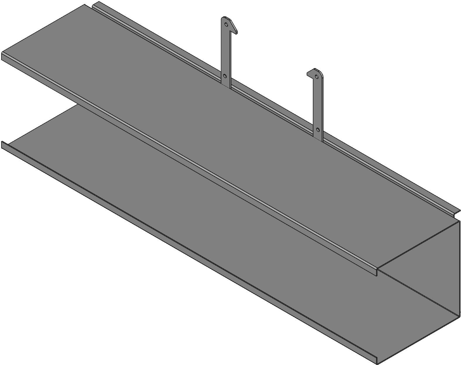 Hammond Manufacturing-1485E36 Ductos de alambrado Wiring Ducts Straight Section Square Steel Gray