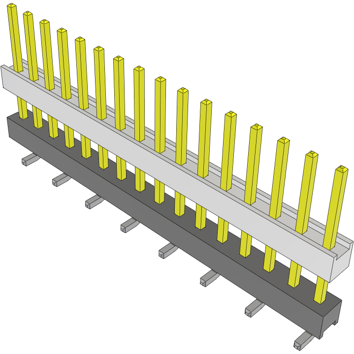 Samtec-HW-16-09-L-S-394-SM Connector Headers and PCB Receptacles Conn Board Stacker HDR 16 POS 2.54mm Solder ST Top Entry SMD Tube